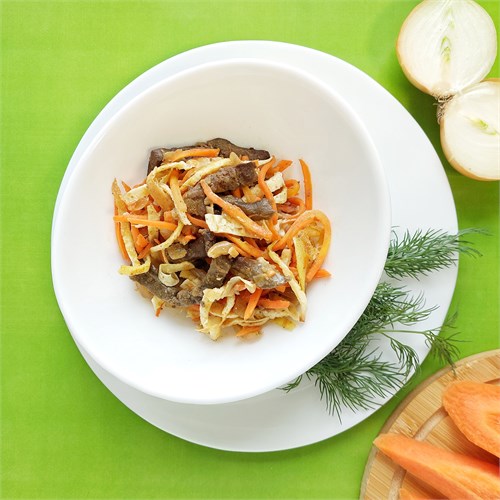 Салат из печени с морковью 2344